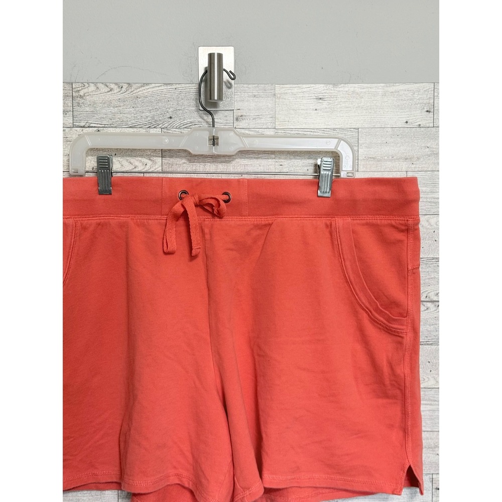 Sonoma Goods For Life Womens XL Coral‎  French Terry Lounge Shorts Drawstring - Picture 3 of 9